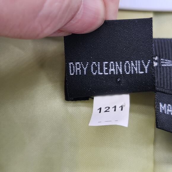 Vtg. Focus 2000 Chartreuse and Black Dotted Y2K Jacket Women's Blazer 4 - Picture 3 of 9